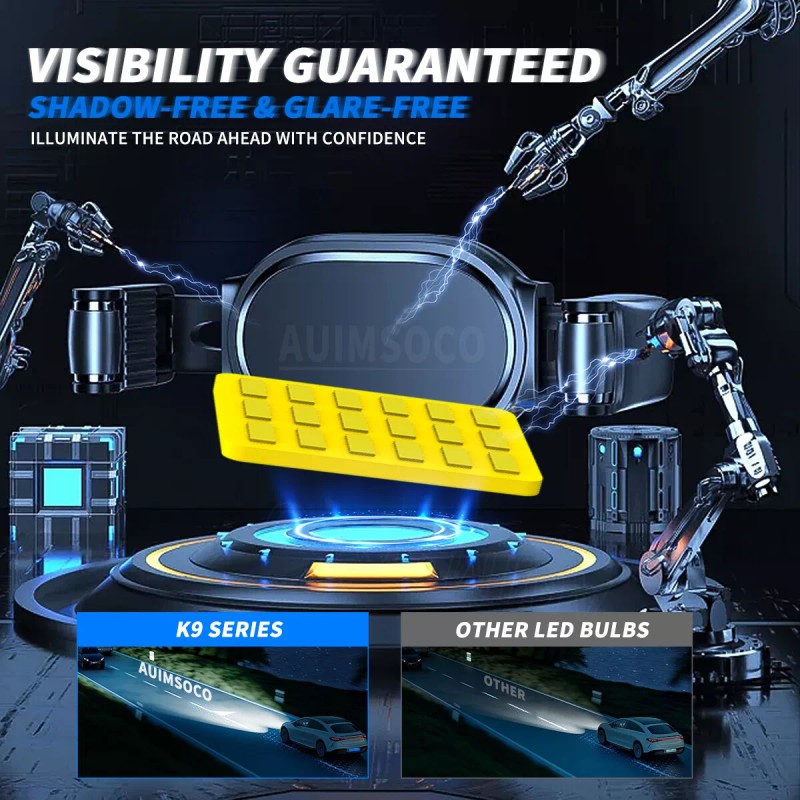 AUIMSOCO LED Headligh H11 Low Beam Bulbs 6500K White Super