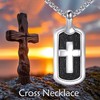 JERWLI Cross Necklace 925 Sterling Silver Cross Pendant Jewelry Gifts