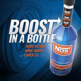 NOS Octane Booster – Increases Octane Up to 5 Points – Boosts Power in Turbocharged & High Compression Engines – Off-Road & Racing Use – 16 oz