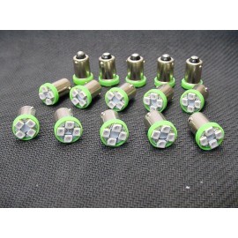 Lumiglow 15 BRIGHT Green LED Instrument Panel Dashboard BA9S 1815 1895 Lights Bulbs Ford