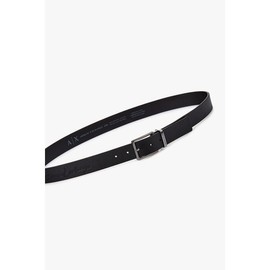 (ARMANI EXCHANGE)(신세계센텀점)AX남성 스퀘어 버클 슈렁큰 레더 벨트A415171003블랙 (ARMANI EXCHANGE)(Shinsegae Centum City) AX Men's Square Buckle Shrunk Leather Belt A415171003 Black