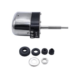 Universal Street Hot Rod Stainless Windshield Wiper Motor Stainless Steel Electric Wiper Motor Compatible with Ford Chevy Jeep