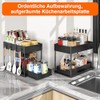 Under Sink Shelf, 2 Tier Standing Shelf, Kitchen Organiser with