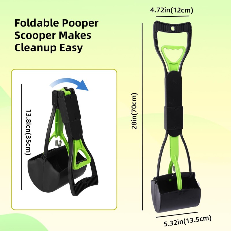 WVacFre 70 cm Pet Pooper Scooper for Dogs and Cats