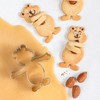 Staedter Push-Me-Bear Cookie Cutter, Stainless Steel