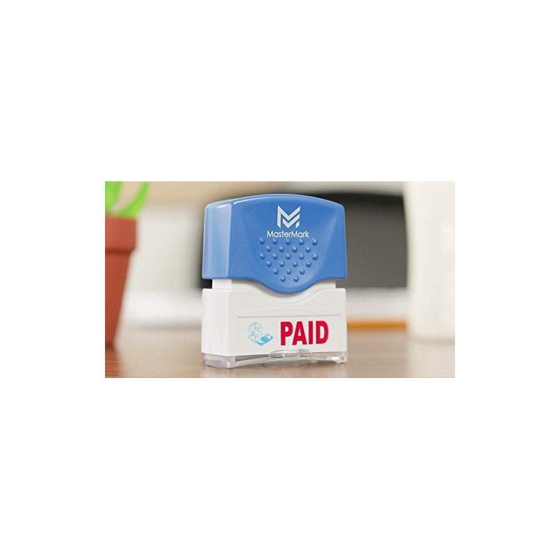 MasterMark Premium - Sello de oficina (pretintado, 2 colores)