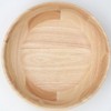 Nitori 8964236 Wooden Bowl, Round Bowl, Rubber, 9.4 inches (24