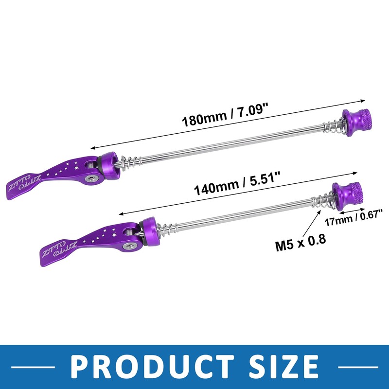 A ABSOPRO Bicycle Quick Release Lever Spike Axle Wheel Hub