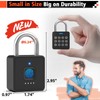 Eseesmart Fingerprint Locker Lock with Code, Combination Padlock Smart Fingerprint