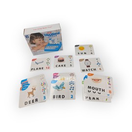 Kids Educational Toys Matching Letter Game - Alphabet & Math Puzzle with Flash Cards - Game with Flash Cards for Learning Numbers and Spelling- Learn Through Play