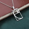 PLITI Golden Ratio Necklace Geometic Gift Mathematics Gift Fibonacci Sequence