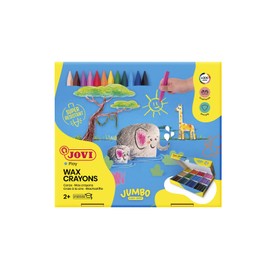 Jovi Triwax Triangular Crayons; Classroom Pack of 300 (25 Each of 12 Colors)