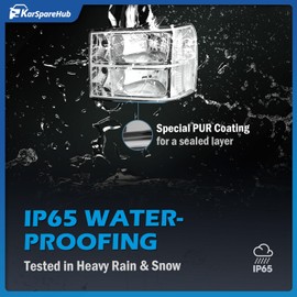 KarSpareHub Headlights Assembly with Bulbs for 07-13 GMC Sierra 1500/07-14 Sierra 2500 HD 3500 HD Headlamp Replacement Driver & Passenger Side