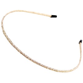 WHITE FANG ZA050 Headband Hair Band Hair Accessory Glitter Stylish Cute Black Painless Thin