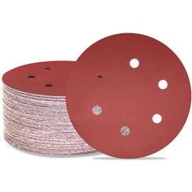 Meccion 150 mm Sanding Discs Pack of 50 Sanding Discs Pads 6 Inch 6 Holes Velcro Sandpaper for Random Orbital Sander (2000 Grit)