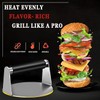 7PCS Griddle Accessories for Blackstone, Stainless Steel Smash Burger Press