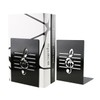 A Pair Black Fashion Creative Music Note Solid Metal Book