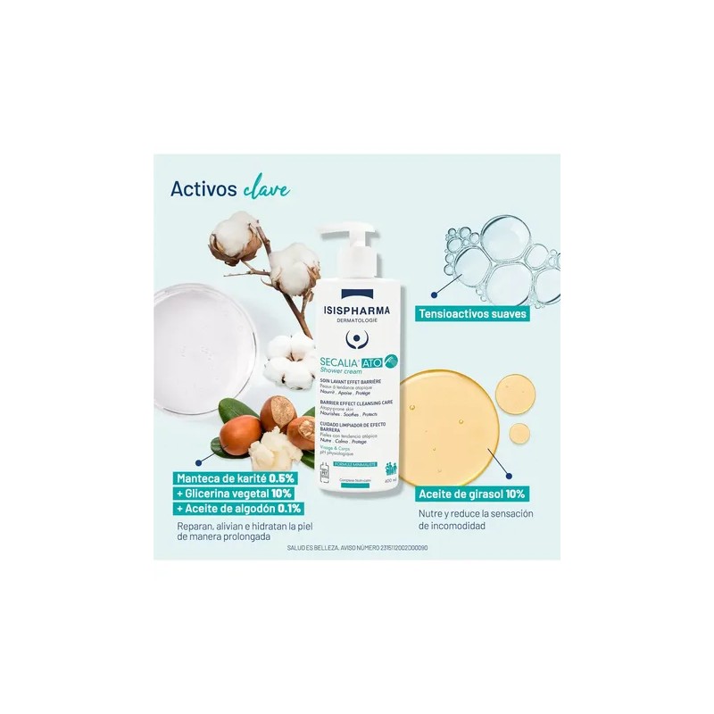 Isispharma Secalia Ato Shower Cream 400ml Crema De Baño