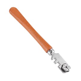 Cutting Glass Cutter, 130MM Professional Professional Six Wheel Glass Cutter Craft Cutting Kit Tool for Cutting & Scoring Glass (Glass Cutter)