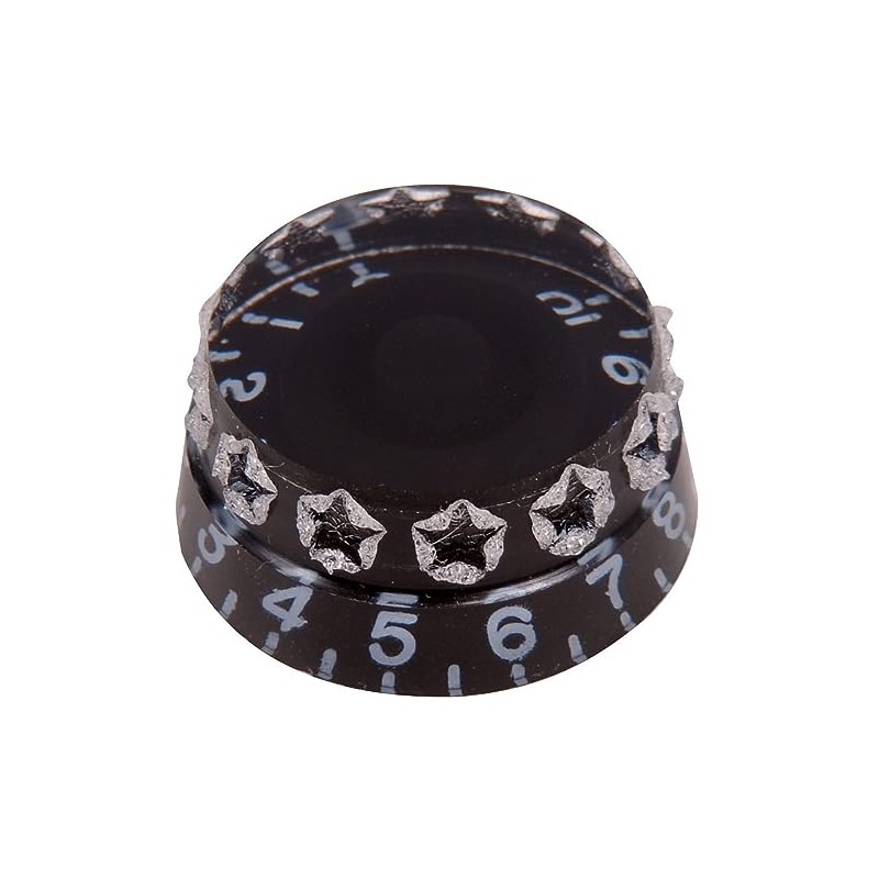 Guitar Tech gt652 Set of 2 Button Potentiometers Black/Stars