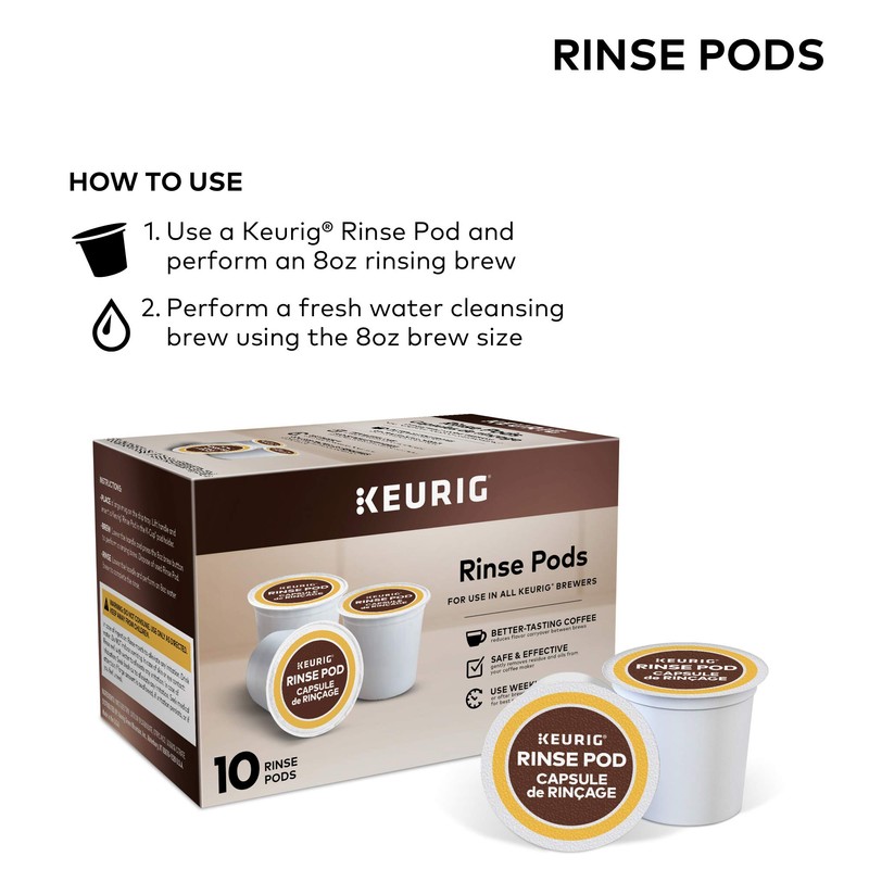 Keurig Rinse Pods, Reduces Flavor Carry Over, Compatible with Keurig