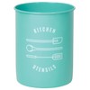 Now Designs Powder-Coated Steel Utensil Crock, Turquoise, 5x6 inches