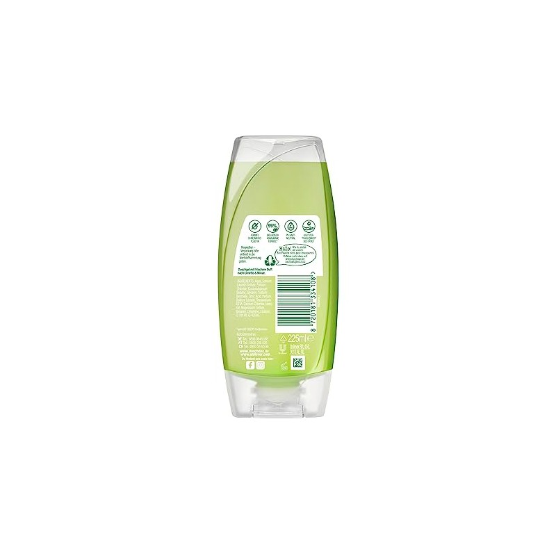 Duschdas Duschgel Limette Minze Duschbad mit Fresh-Energy-Duftformel sorgt fr einen