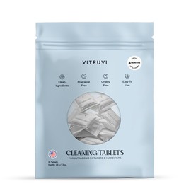 VITRUVI Cleaning Tablets for Diffusers & Humidifiers | Removes Stains & Residue, Prevents Buildup, Enhances Performance | Easy to Use | Made in USA - Pack of 18