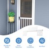3Pack Screen Door Hinges, White Aluminum 1/8 in. Grooved Center