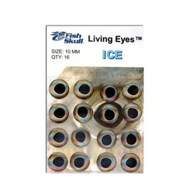Fish Skull Living Eyes 10 mm Ice (Silver)