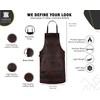 TANNER lONDON Full Grain Leather Apron for Butcher, Barber, Woodwork,