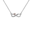 KunBead Granddaughter Infinity Rose Gold Tone Love Heart Birthday Pendant