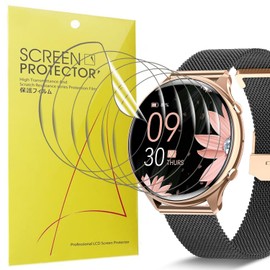 Blueshaweu Screen Protector Compatible with RUXINGX Smartwatch 1.39 Inch G37, HD Clear Flexible TPU Screen Protector [Pack of 6] for RUXINGX G37 / AIMIUVEI G37 Smartwatch (Transparent)