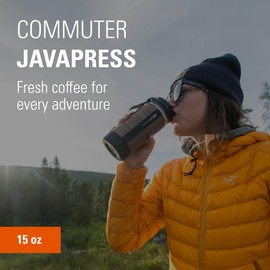 GSI Outdoor Commuter JavaPress アウトドアフレンチプレスコーヒーメーカー ブラック 15液量オンス