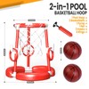 SpringFlower Pool Basketball Hoop,Floating Pool Toys Ring Game with Ring