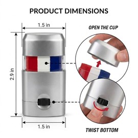 5-Pack France Flag Face Paint Sticks, Blue White Red Face & Body Paint for Soccer Fans, Washable Tricolor Makeup for Football, Rugby, Game Day Parties and National Events