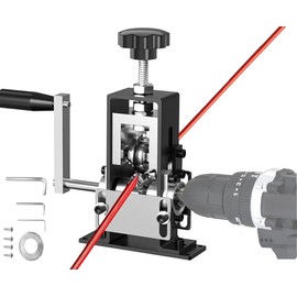 MIUPWULA Manual Wire Stripping Machine Gauge Wire 0.06-1 inches,Scrapping Copper Wire Peeler Machine,Drill Powered Hand Crank Wire Stripper Tool for Scrap Copper Recycling