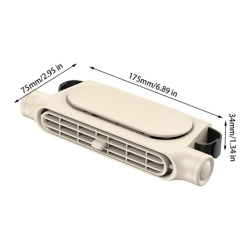 Car Seat Cooling Fan with 3 Wind Speeds USB-Powered Car