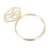 100Pcs Cute Paper Clips Ring Style Anti Slip Sturdy Electroplated