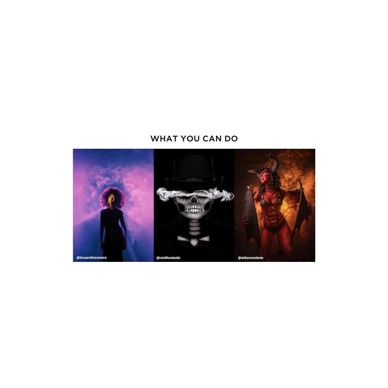 Smoke-Shaping Accessories of PMI SmokeNINJA and SmokeGENIE Portable Fog Machine