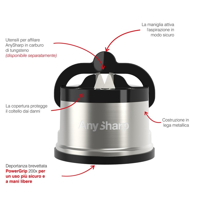 AnySharp AnySharp Pro Knife Sharpener, Metal