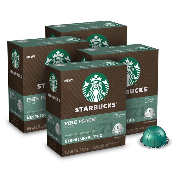 Starbucks by Nespresso Medium Roast Pike Place Roast Coffee (32-count