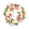 Artificial Peony Wreath Peony Flower Spring Wreaths for Wall Wedding