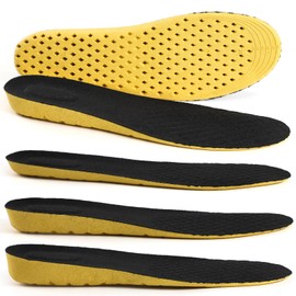 XINIFOOT Soft Breathable Height Increase Sports Shoe Insoles, Elastic Shock Absorbing Mesh Holes Replacement Inserts for Men and Women (2.5 cm Height, 1 Pair)