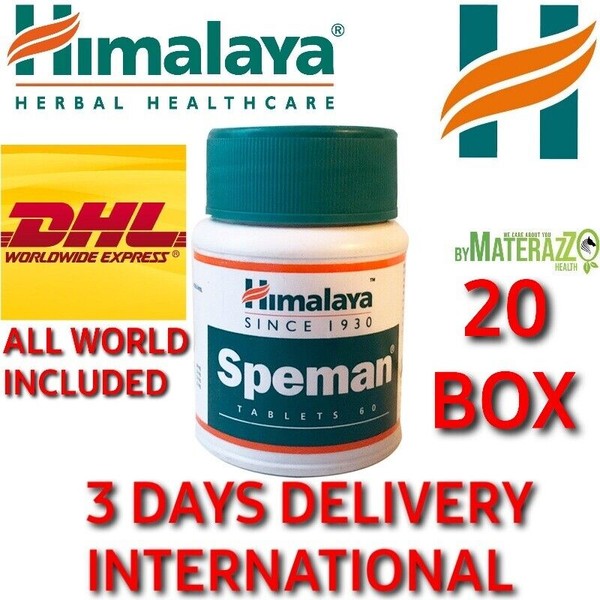 Speman Himalaya USA EXP.10/2025  20 BOX 1200 TABLETS OFFICIAL MEN HEALTHS LIBIDO
