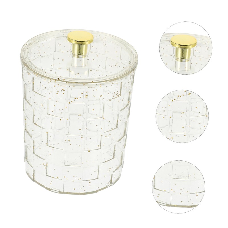 Ciieeo Cotton Swab Storage Case Container Makeup Cotton Organizer Box