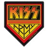 Kiss Kiss Army Unisex Patch Black/Yellow/Red 100% Polyester Band Merch,