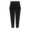 BlackCoco Women's Sarouel Pants, Loose Fit, Yoga, Long, Stretchable, Black,