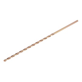 sourcing map M35 High Speed Steel Straight Shank Twist Extra Long Drill Bit, Gold Oxide 3.5mm Drill Diameter 160mm Length