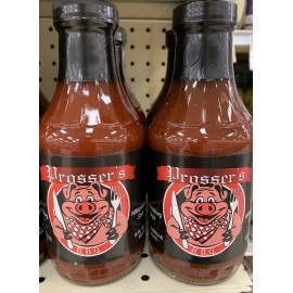 Prosser’s 2~18 Oz Bottles Prosser’s Williamsburg Style BBQ Sauce Made In South Carolina